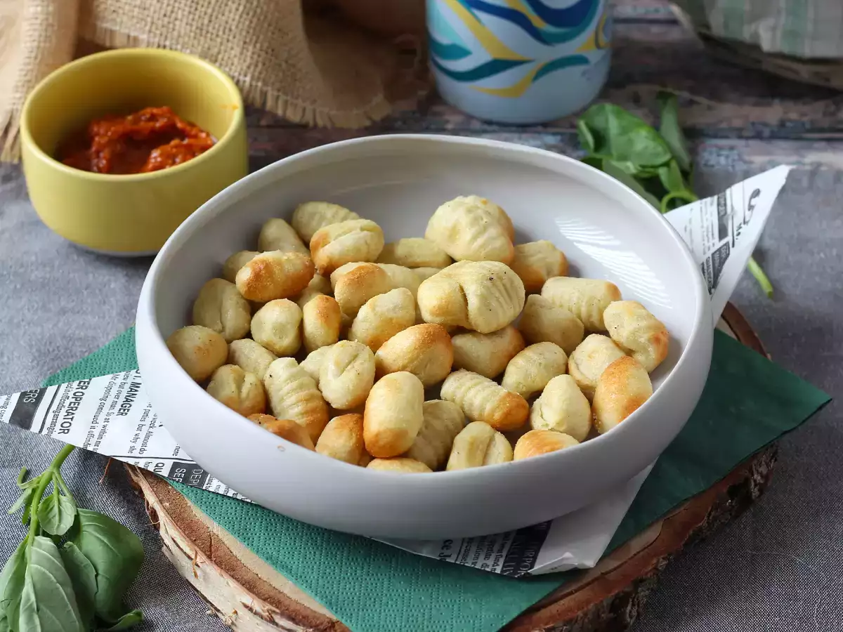 Krispiga på utsidan och mjuka inuti – gnocchi i airfryer på 10 minuter