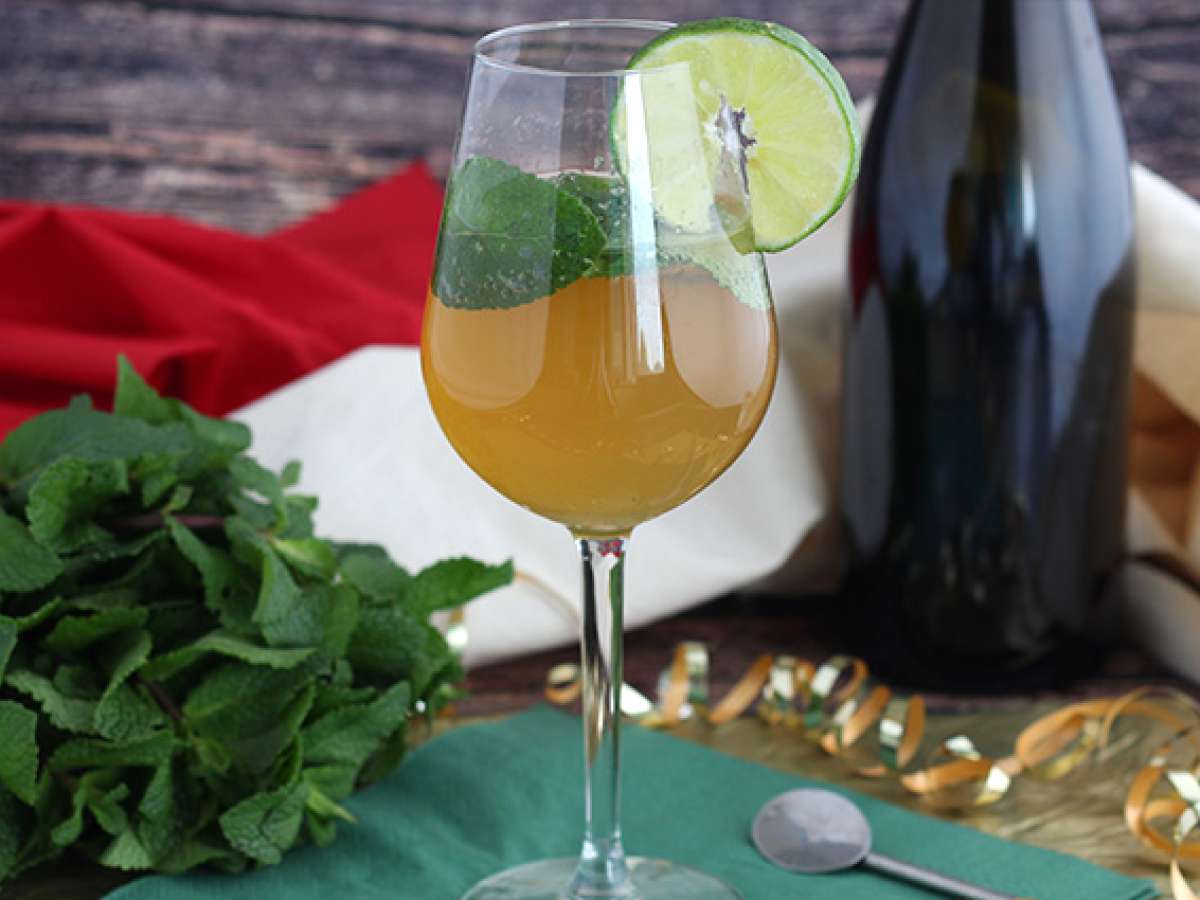 Kunglig mojito med champagne