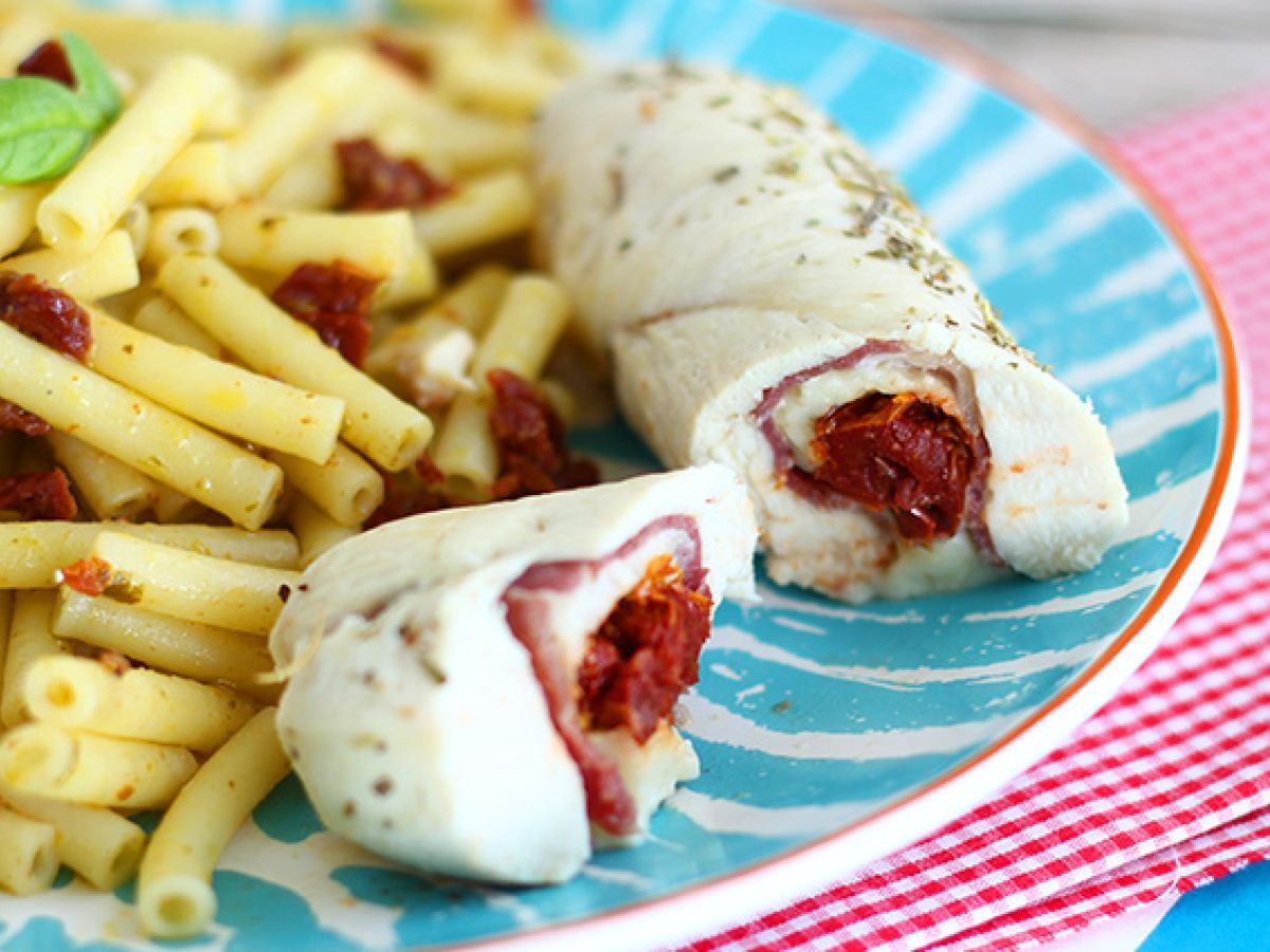 Kycklingballotiner med mozzarella