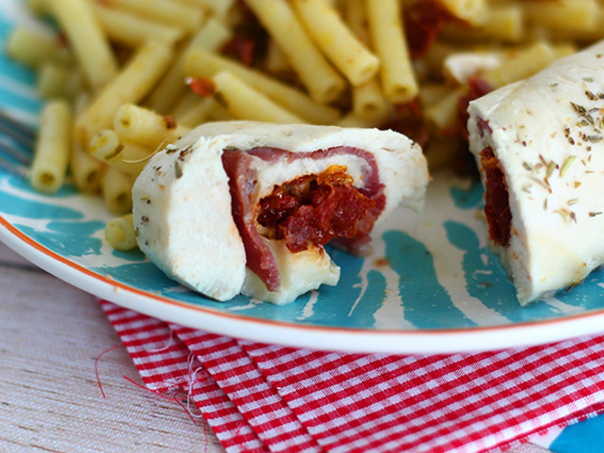 Kycklingballotiner med mozzarella - foto 4