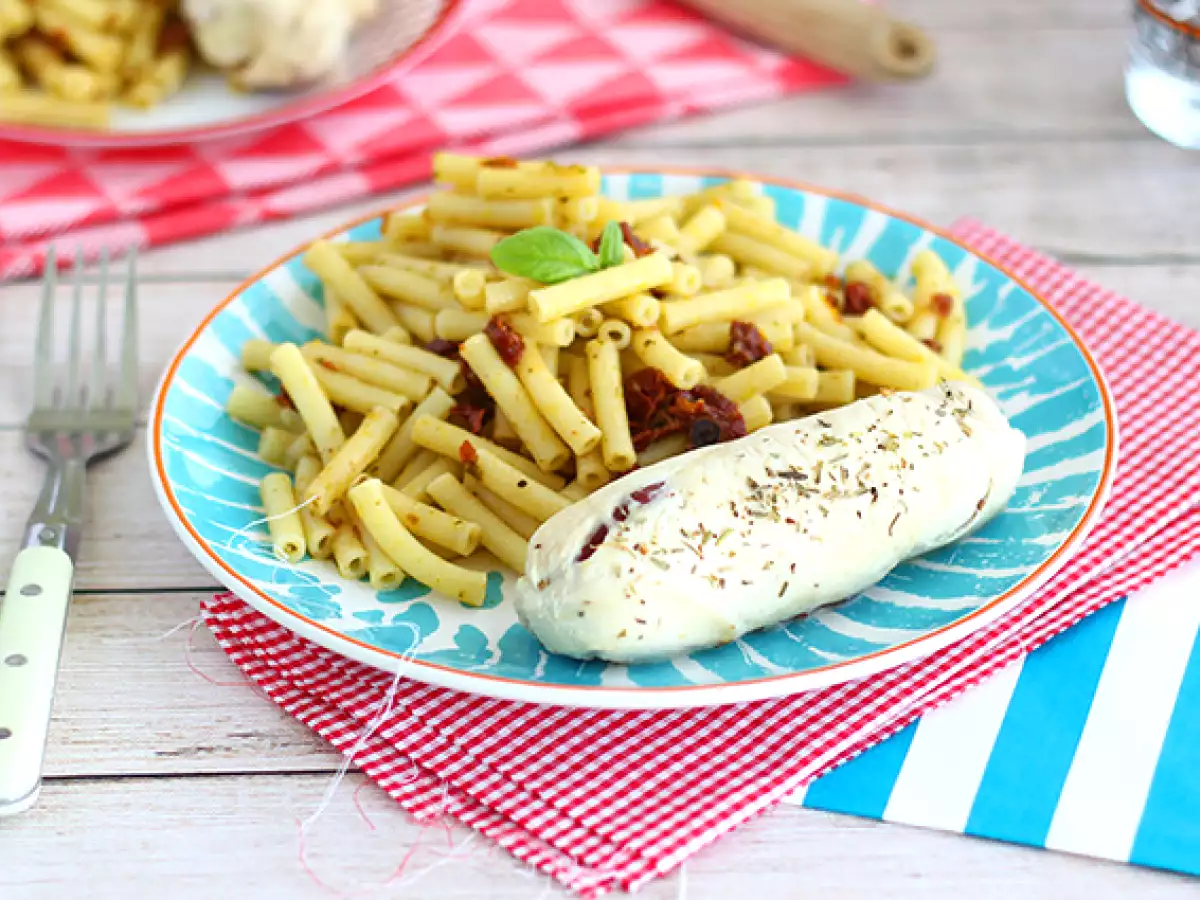 Kycklingballotiner med mozzarella och soltorkade tomater - foto 2