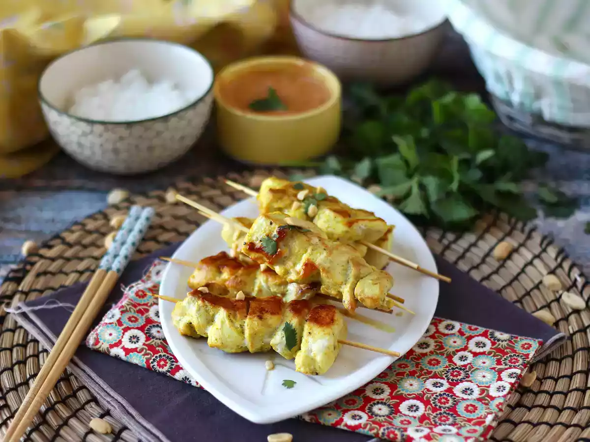 Kycklingkebab med sataysås, en kulinarisk resa till Asien! - foto 4