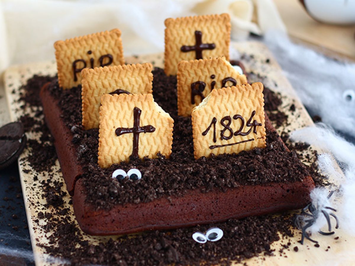 Kyrkogårdsbrownie för Halloween - foto 2