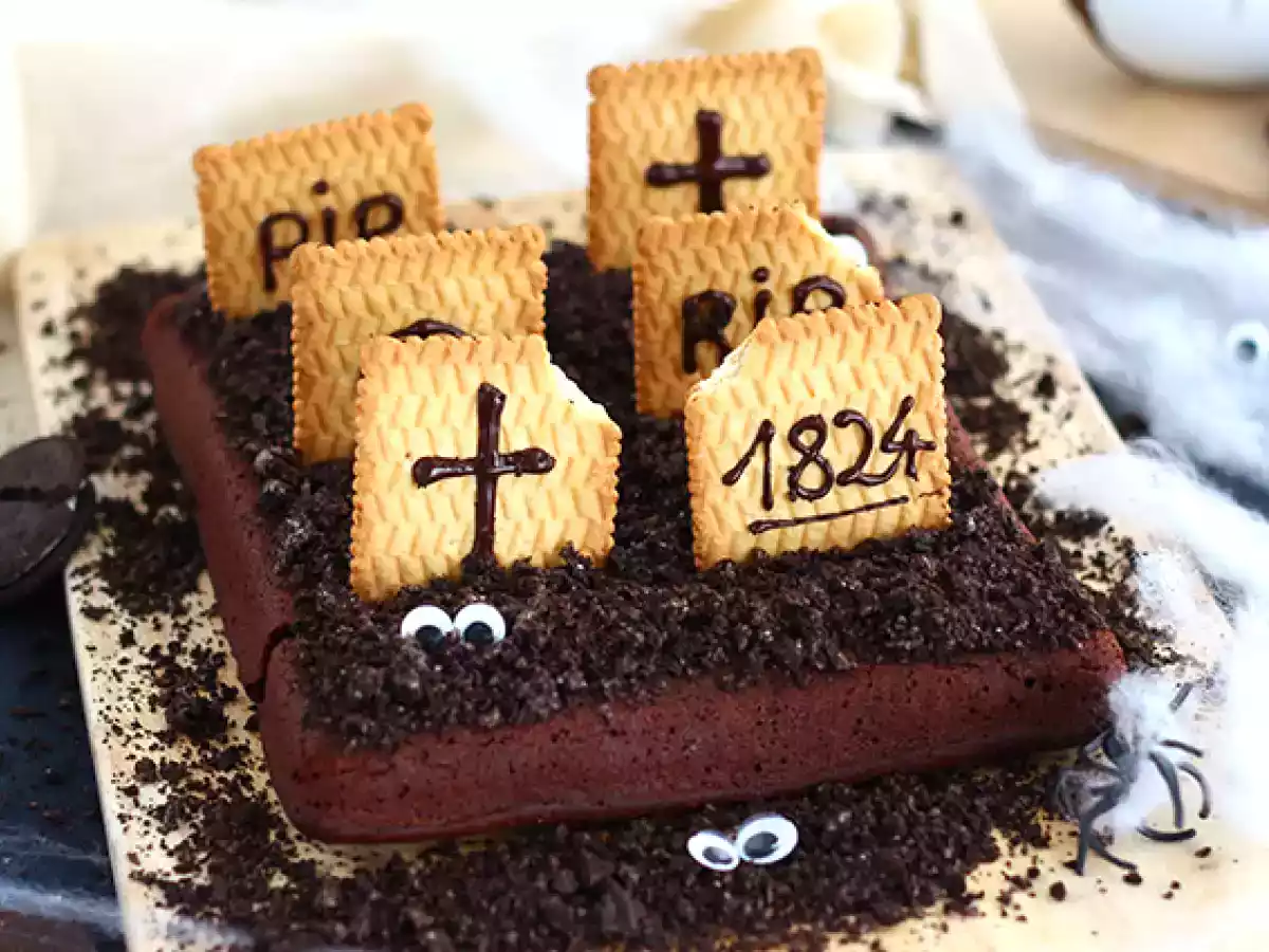 Kyrkogårdsbrownie för Halloween - foto 2