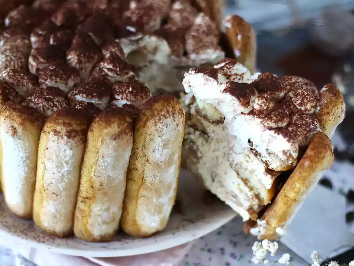 Läcker charlotte i tiramisu-stil utan ägg - foto 4