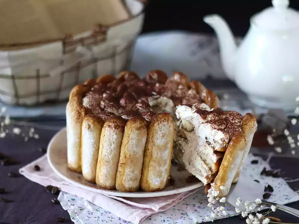 Läcker charlotte i tiramisu-stil utan ägg - foto 6
