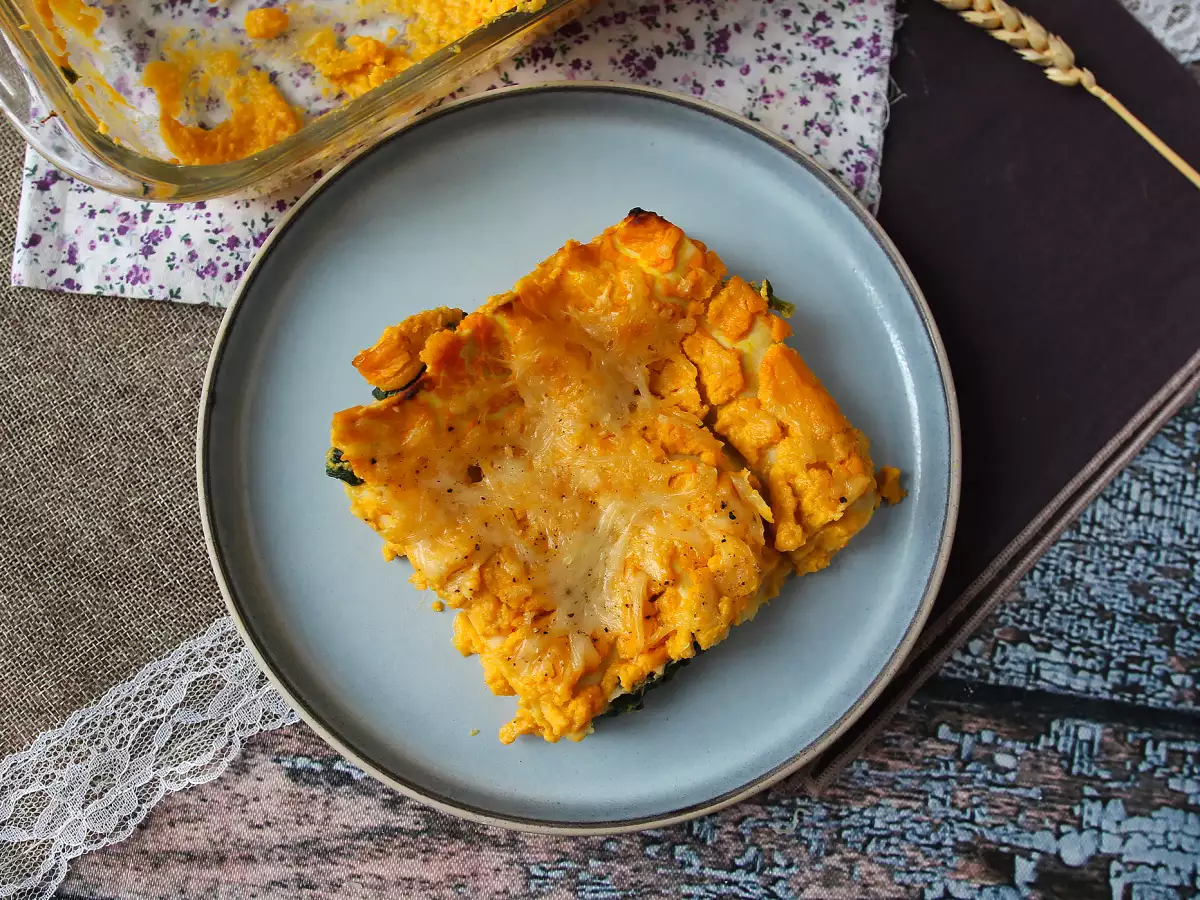 Lasagne med butternutpumpa, spenat och ricotta - foto 4