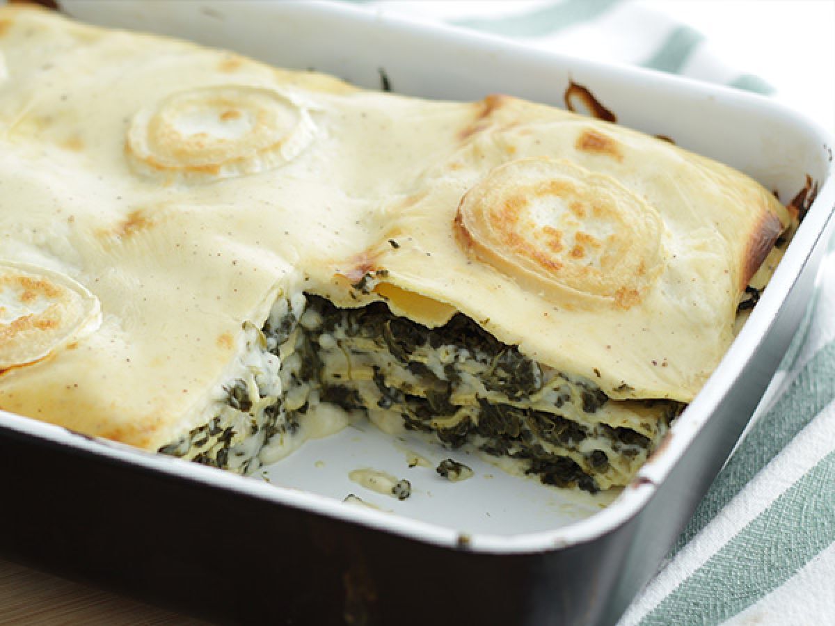 Lasagne med spenat och getost - foto 4