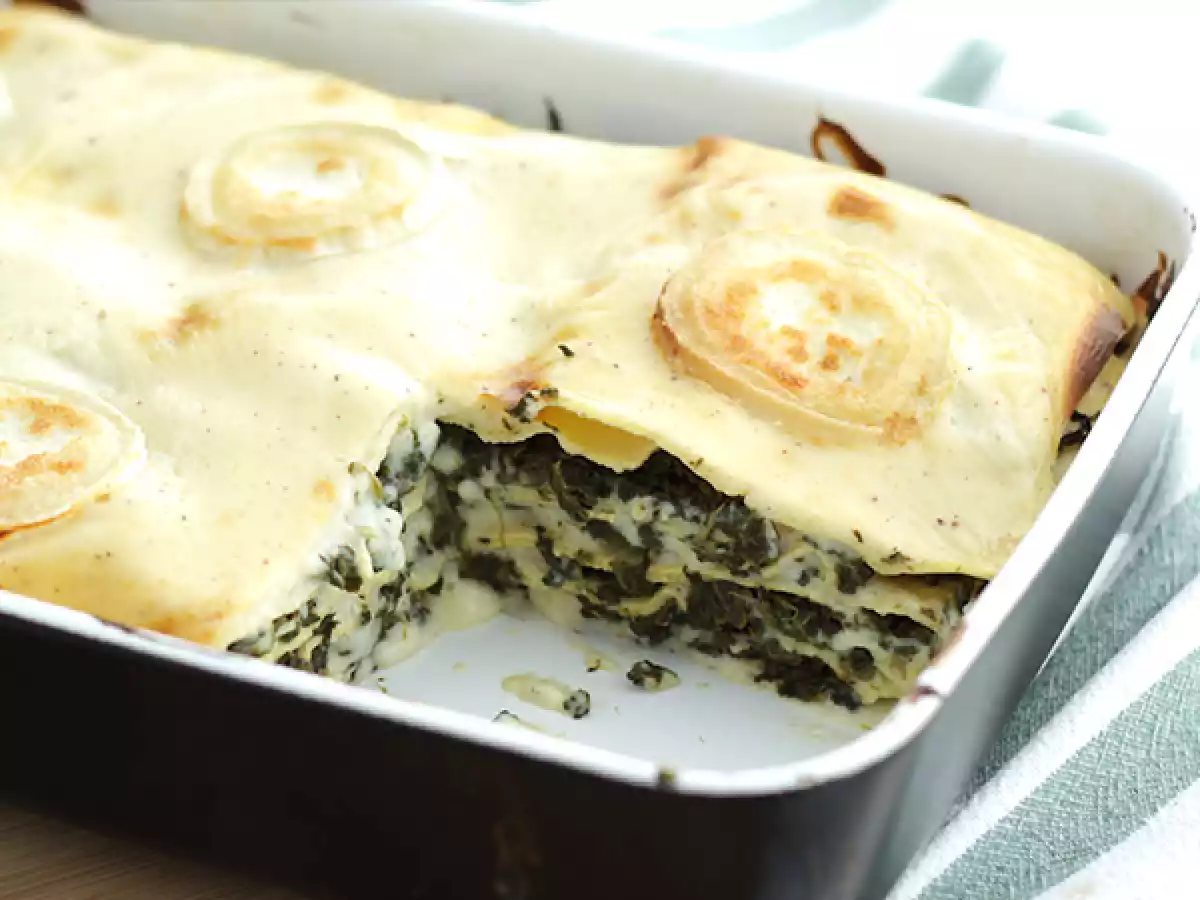 Lasagne med spenat och getost - foto 4