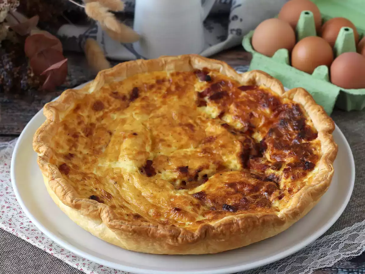 Lätt hemlagad quiche lorraine, den enkla receptet - foto 3