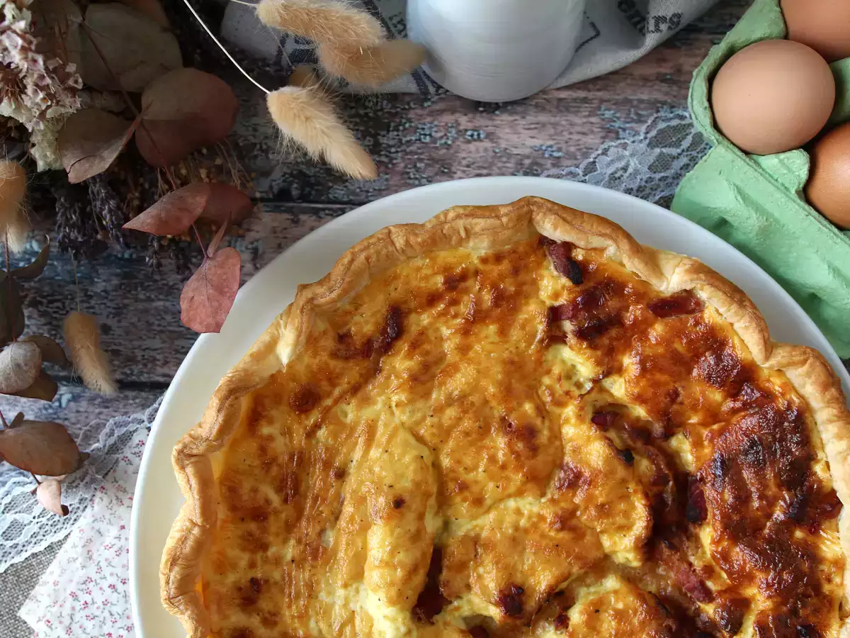 Lätt hemlagad quiche lorraine, den enkla receptet - foto 5