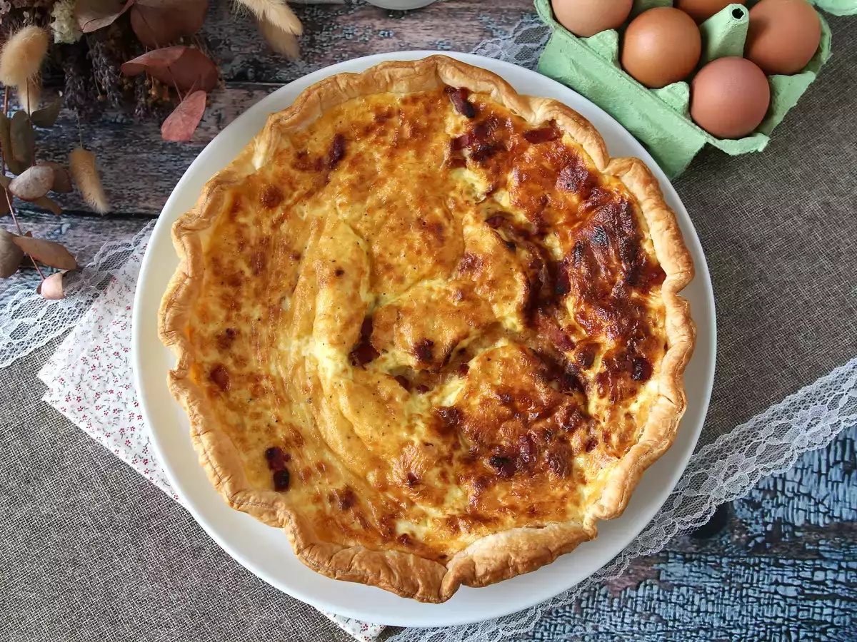 Lätt hemlagad quiche lorraine, den enkla receptet - foto 7