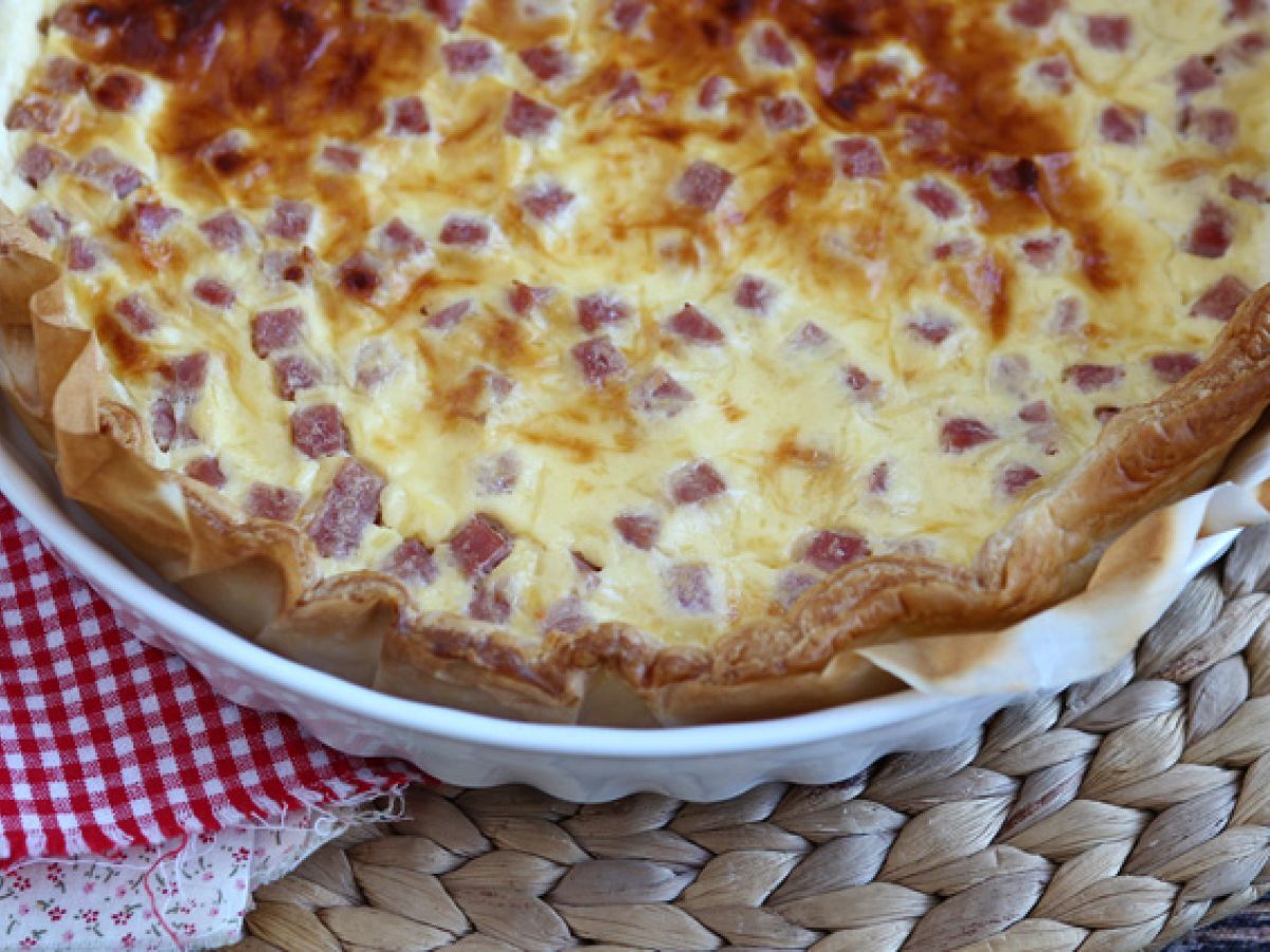 Lättlagad quiche med skinka, ost och yoghurt! - foto 4