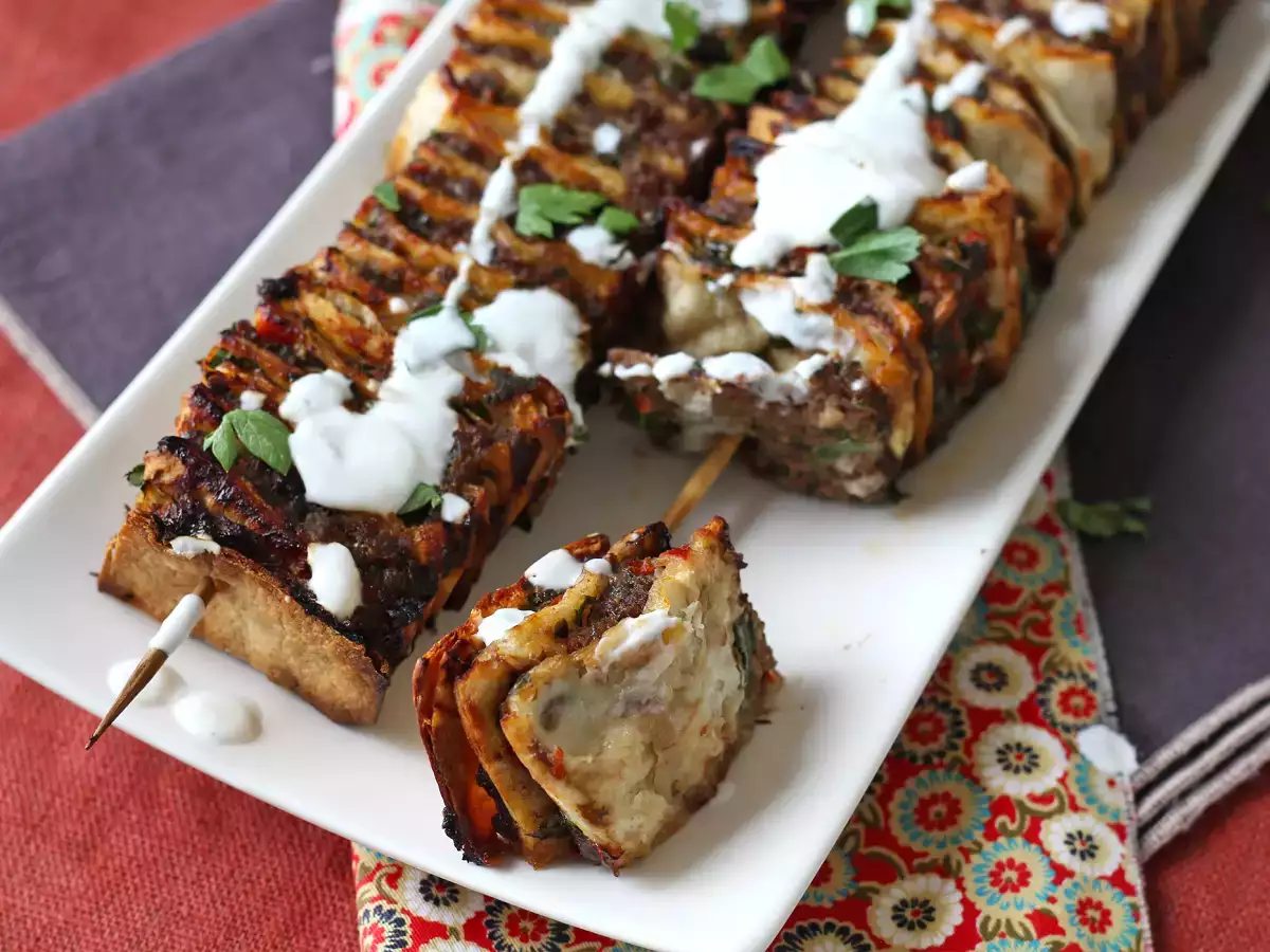 Lavash-kebab med tortillas – de berömda, enkla kebabspetten i ugn! - foto 6