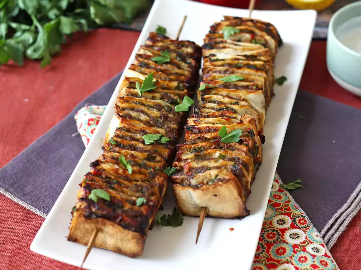 Lavash kebab med tortillas, de berömda enkla ugnsbakade kebaberna! - foto 5