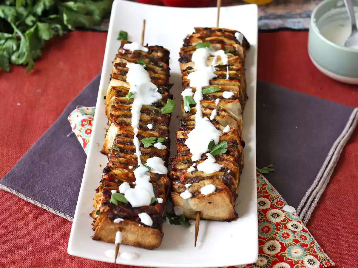 Lavash kebab med tortillas, de berömda enkla ugnsbakade kebaberna! - foto 7