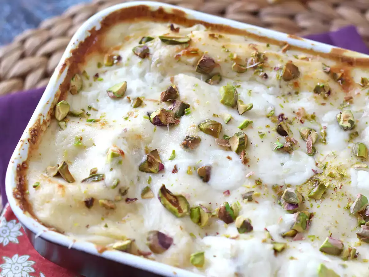 Laxlasagne med burrata och krämiga, knapriga pistagenötter - foto 2