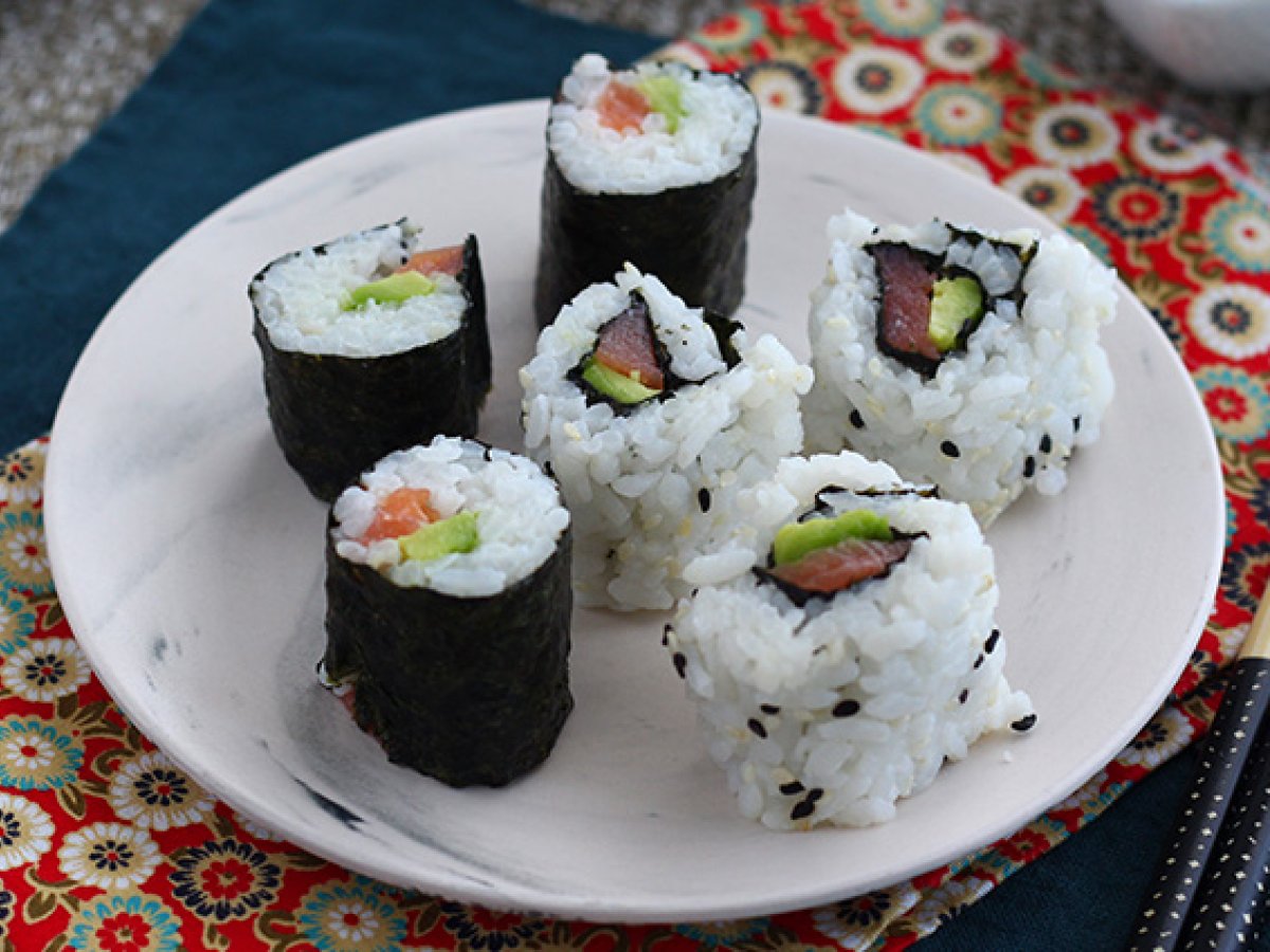Makis med rökt lax och avokado - foto 4