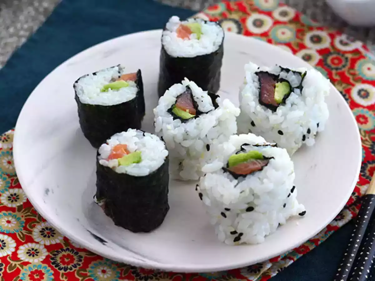 Makis med rökt lax och avokado - foto 4
