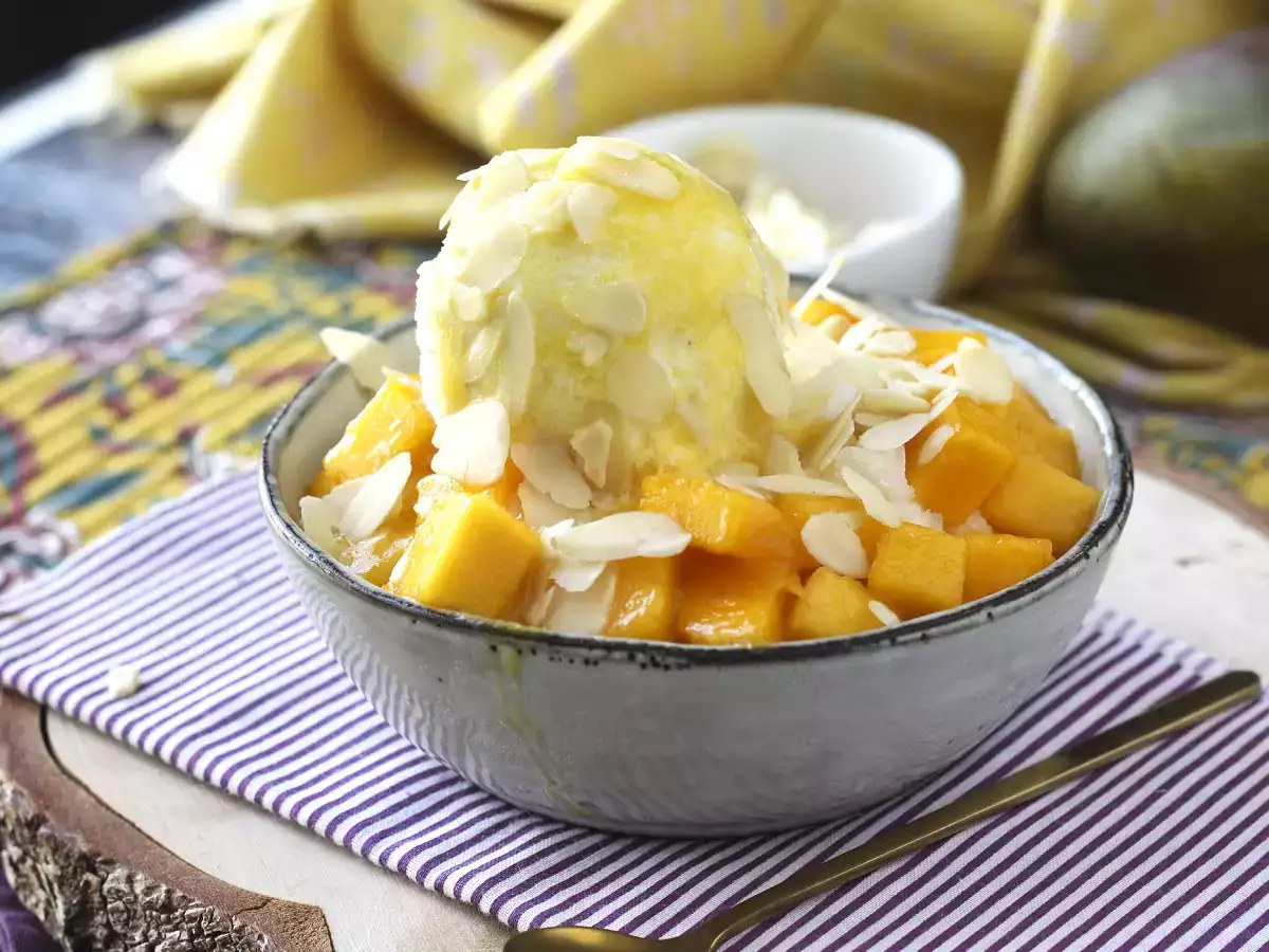 Mango bingsu, den läckra koreanska desserten med mango som är en succé världen över - foto 4