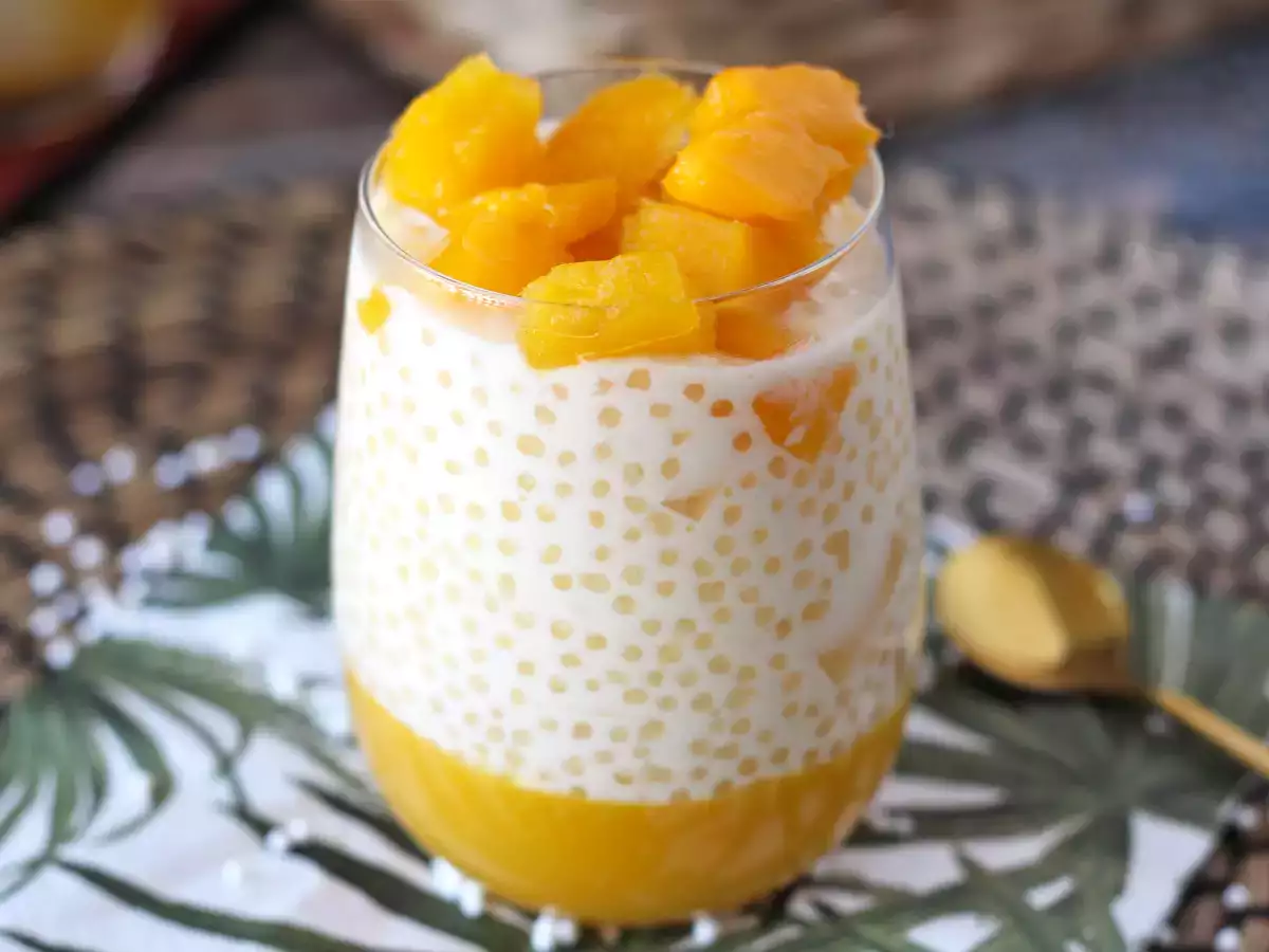 Mango sago – asiatisk dessert med mango och tapioka - foto 6