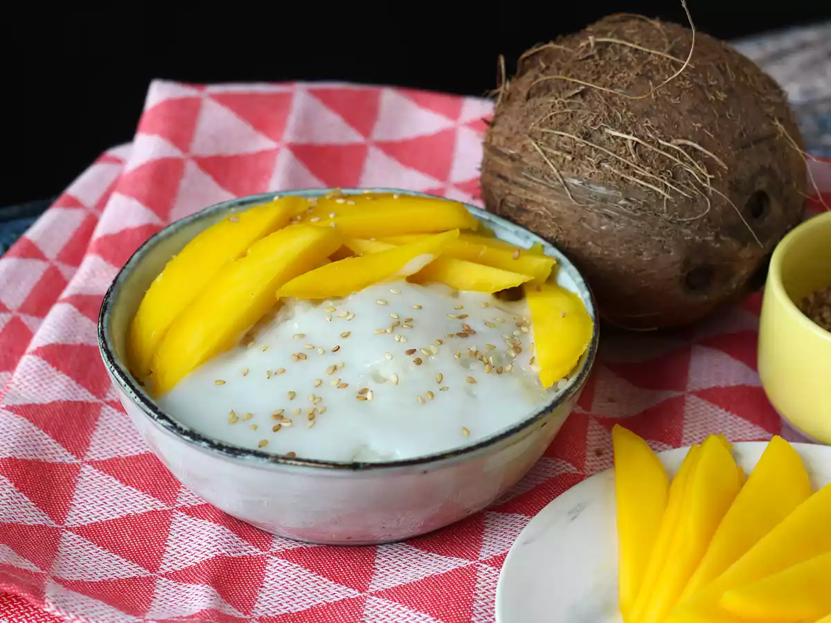 Mango sticky rice, den superbekväma thailändska desserten - foto 2