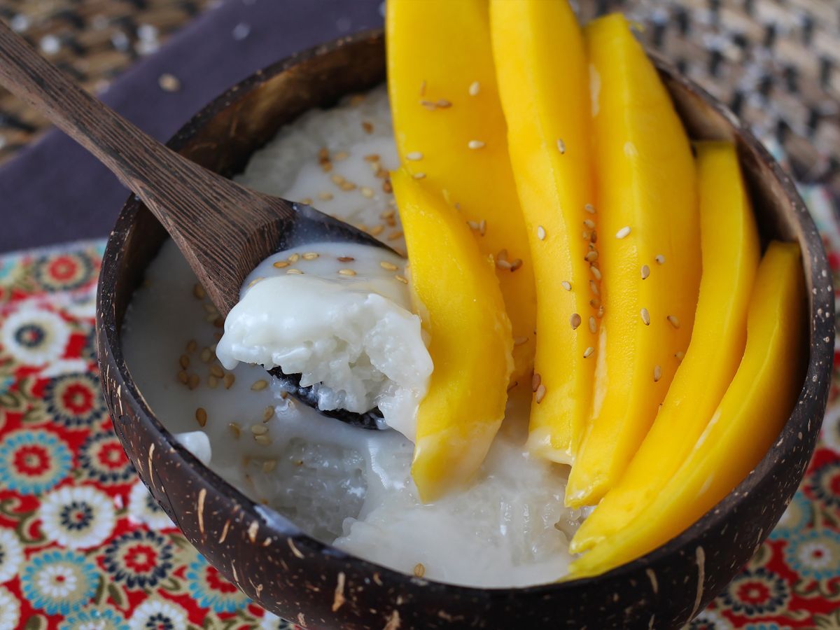 Mango sticky rice, den superbekväma thailändska desserten - foto 3
