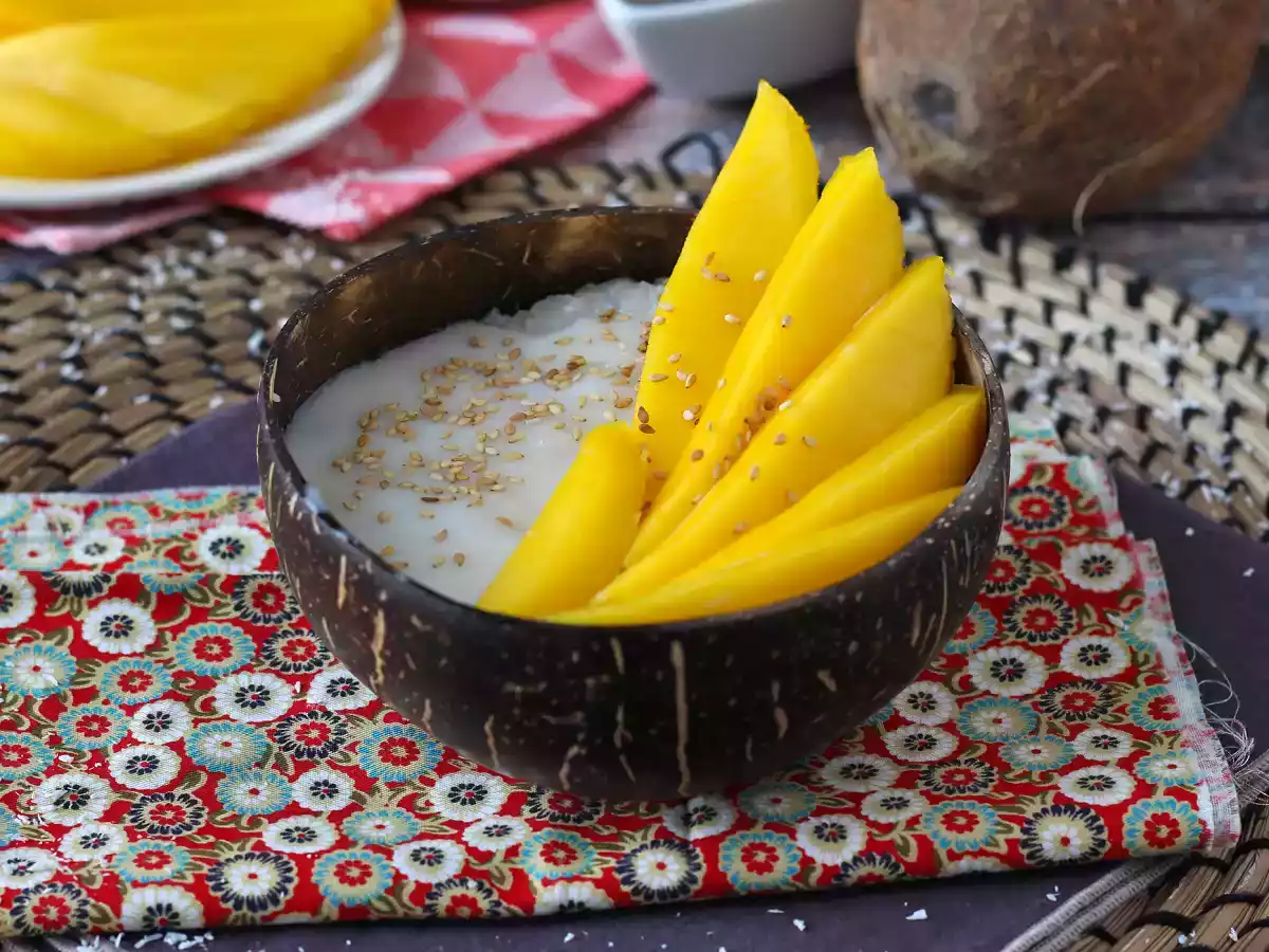 Mango sticky rice, den superbekväma thailändska desserten - foto 4