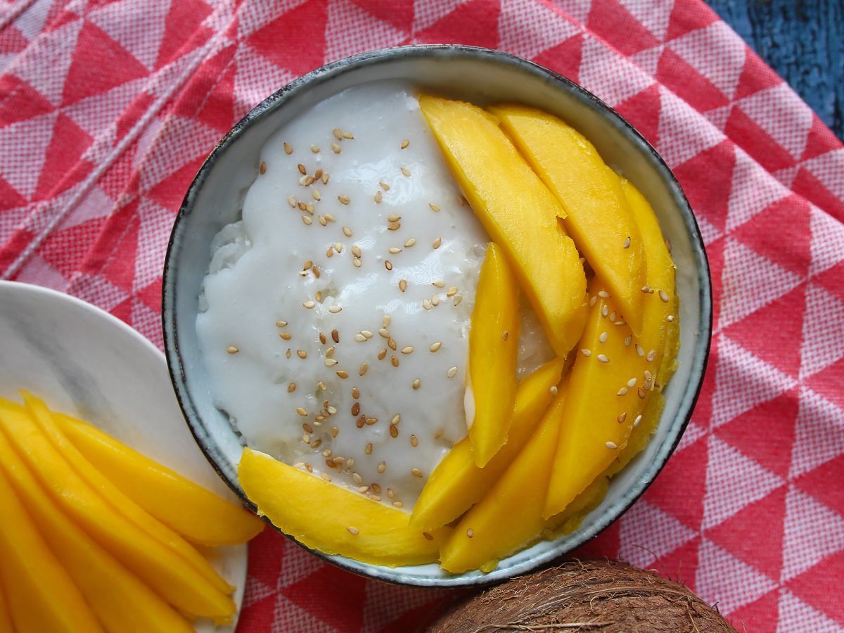 Mango sticky rice, den superbekväma thailändska desserten - foto 6