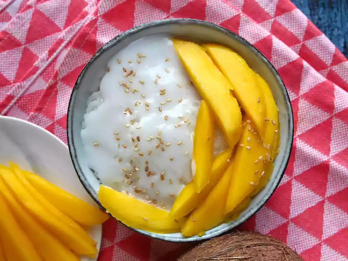 Mango sticky rice, den superbekväma thailändska desserten - foto 6