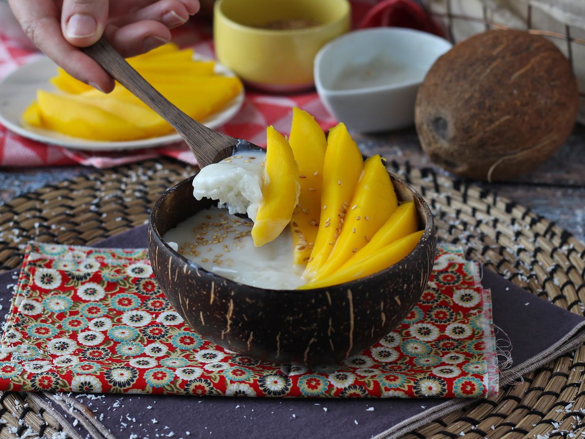 Mango sticky rice, den superbekväma thailändska desserten - foto 7