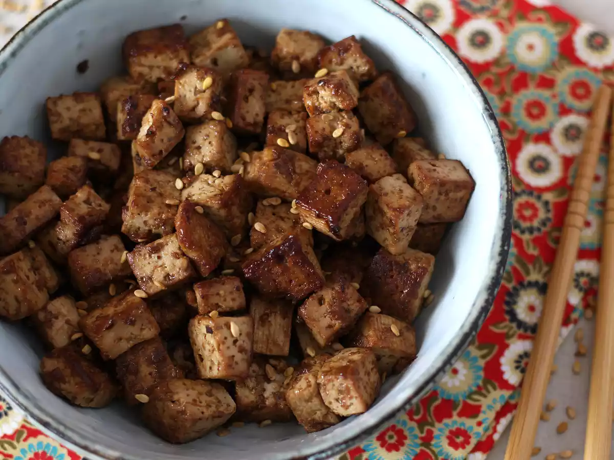 Marinerad tofu med asiatiska smaker (du kommer att älska tofu efter detta!) - foto 2