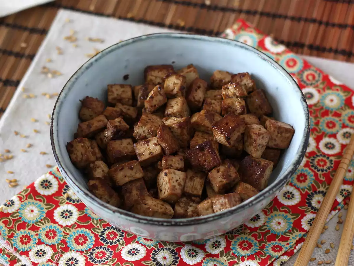 Marinerad tofu med asiatiska smaker (du kommer att älska tofu efter detta!) - foto 4