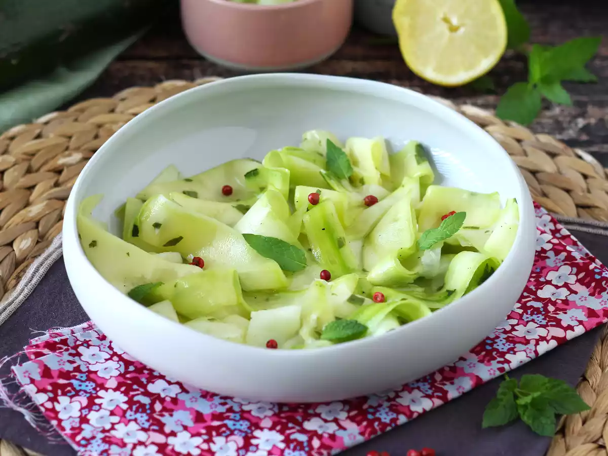 Marinerade zucchini, den perfekta grönsakscarpaccion för sommaren!