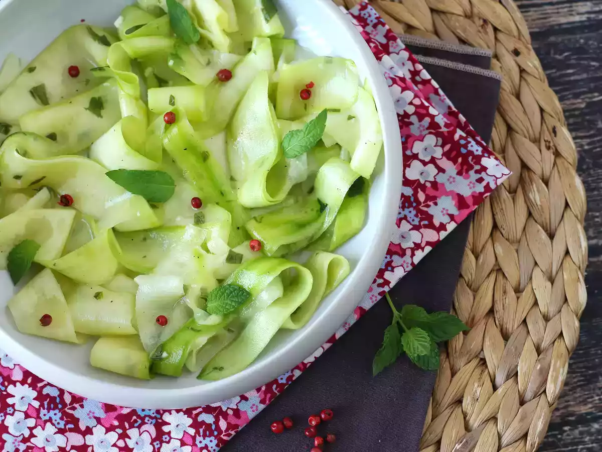 Marinerade zucchini, den perfekta grönsakscarpaccion för sommaren! - foto 6