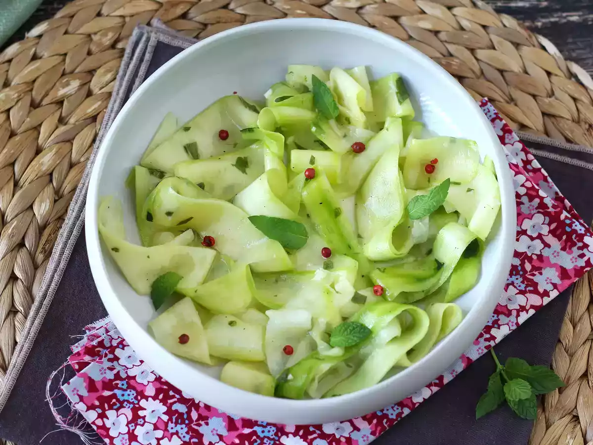 Marinerade zucchini, den perfekta grönsakscarpaccion för sommaren! - foto 7