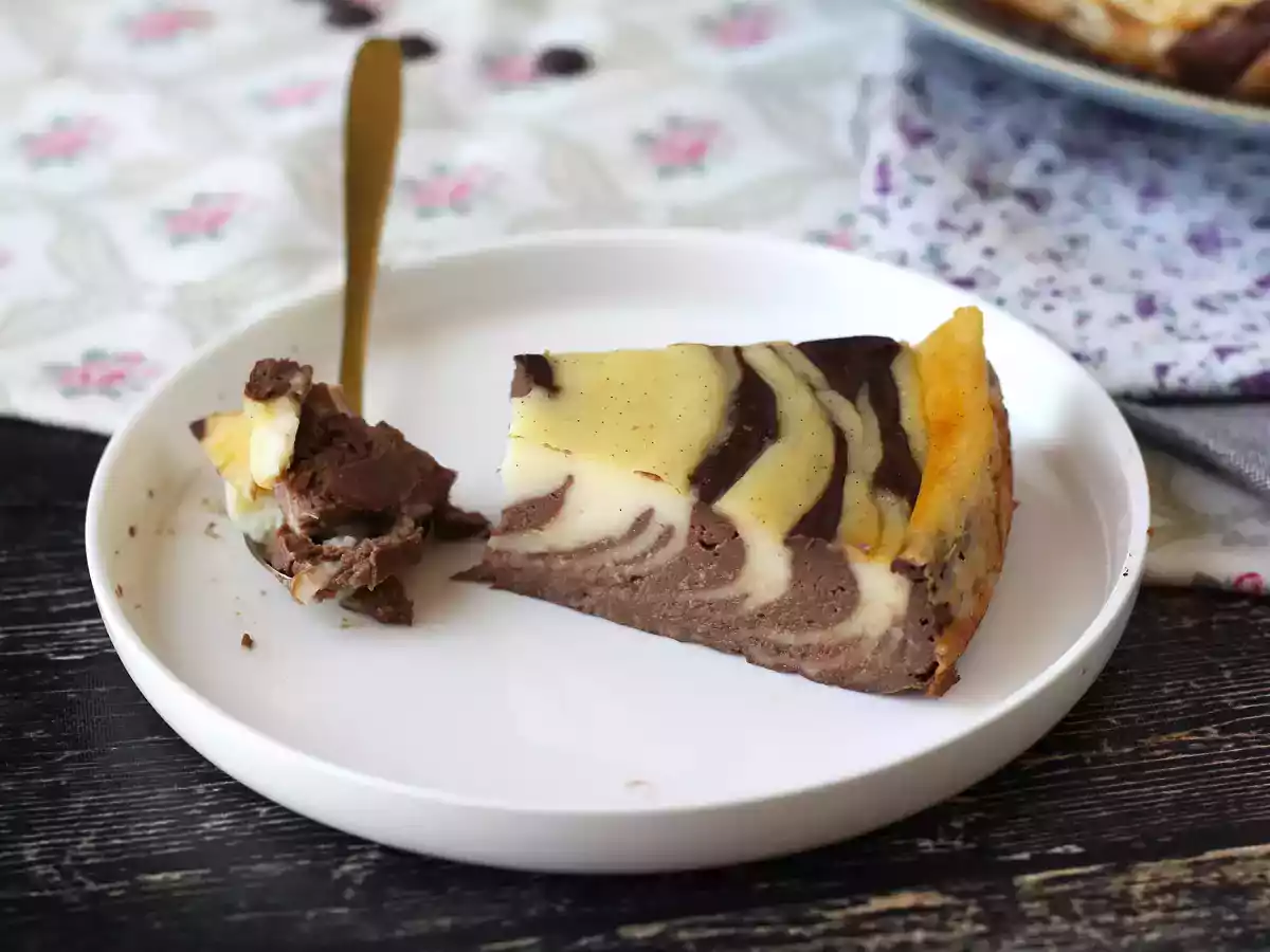 Marmorerad flan utan bakverk, superenkel att göra för en garanterad wow-effekt - foto 7