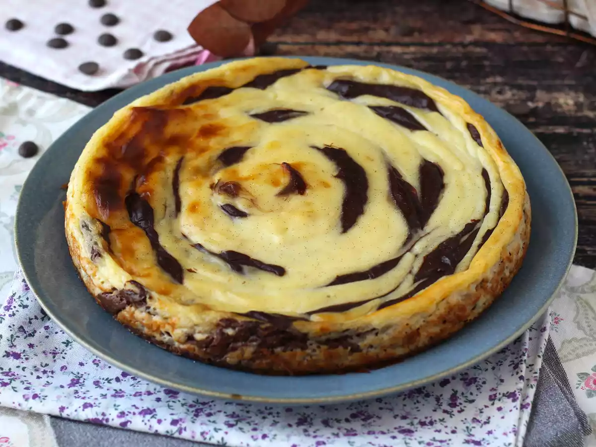 Marmorerad flan utan bakverk, superenkel att göra för en garanterad wow-effekt - foto 8