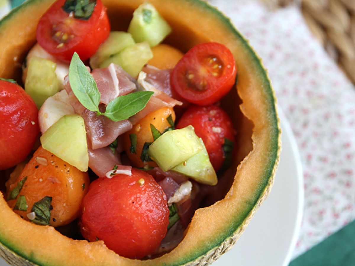 Melonsallad på melon - foto 5
