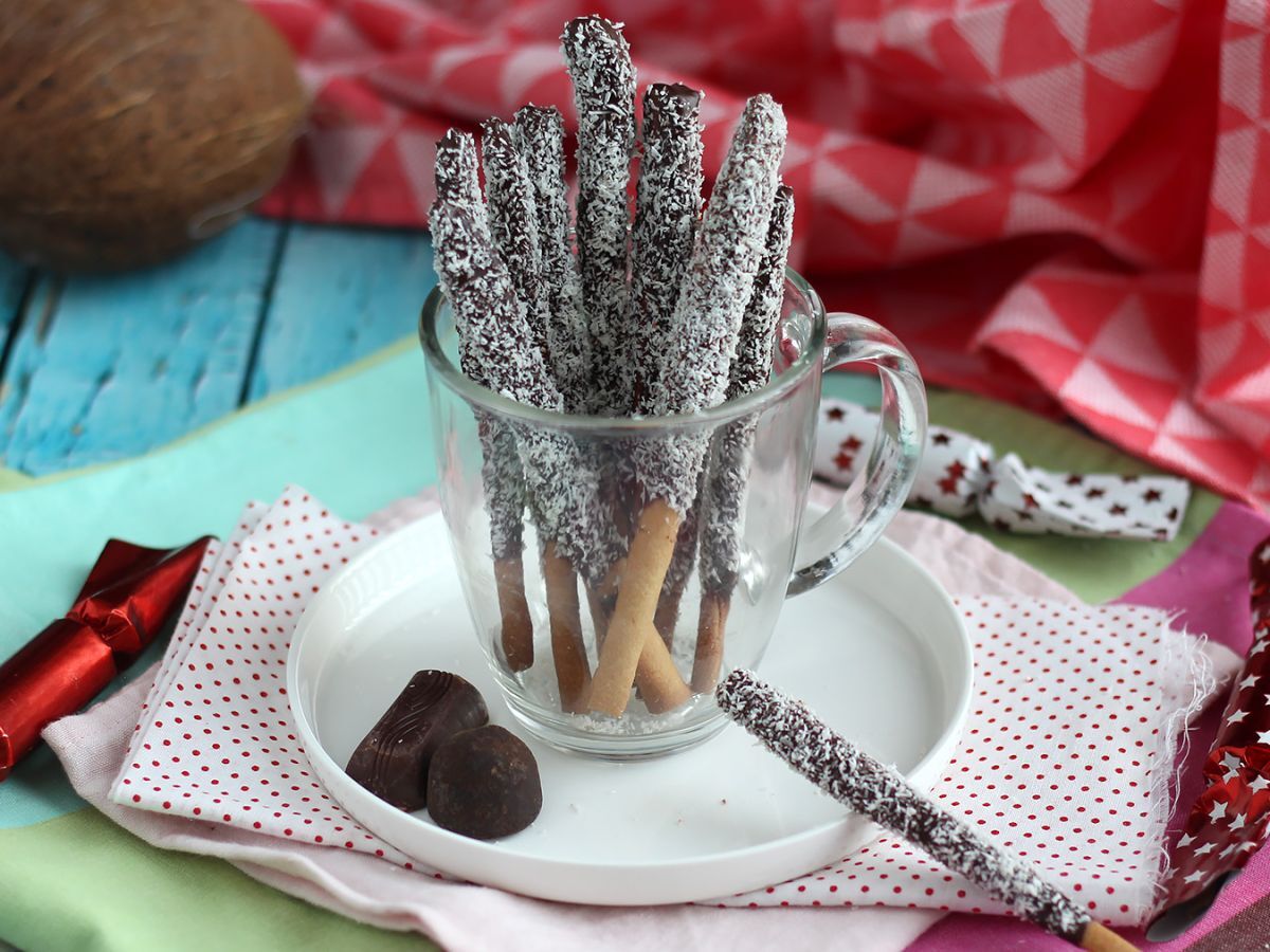 Mikado med kokosnöt