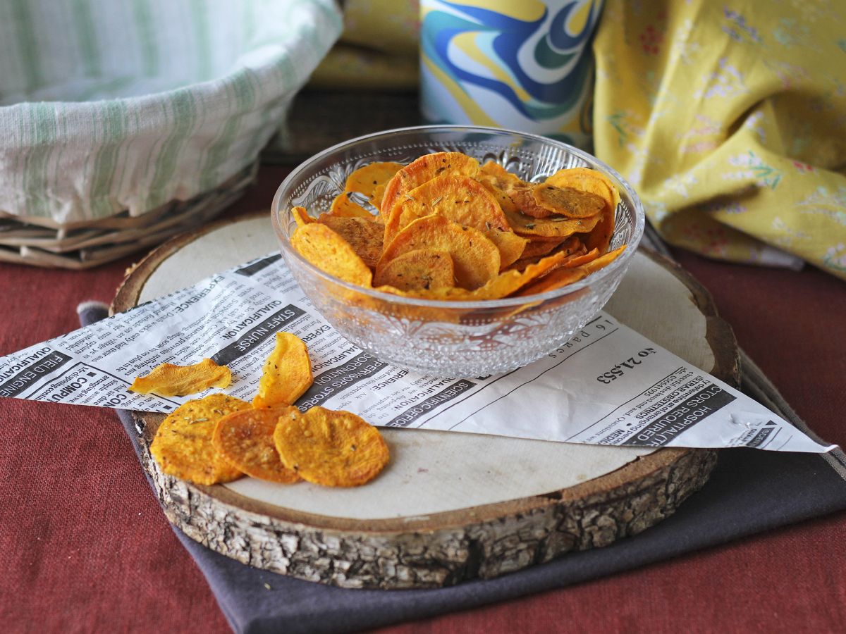 Mikrovågsugn sötpotatischips - foto 3