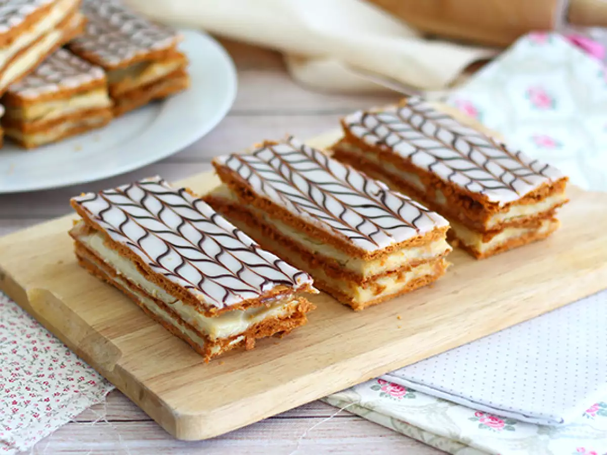 Mille-feuille med vaniljkräm