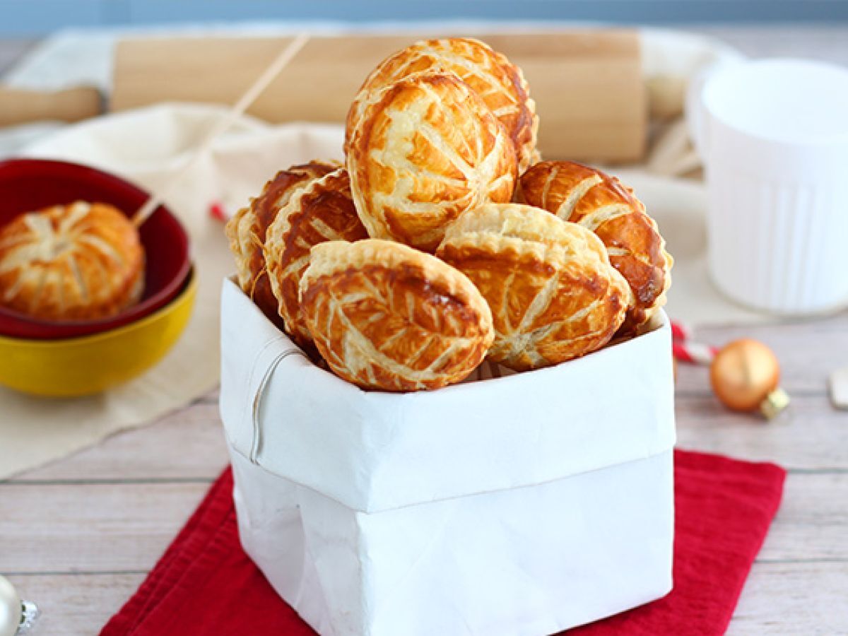 Mini galetter des rois med chokladbitar