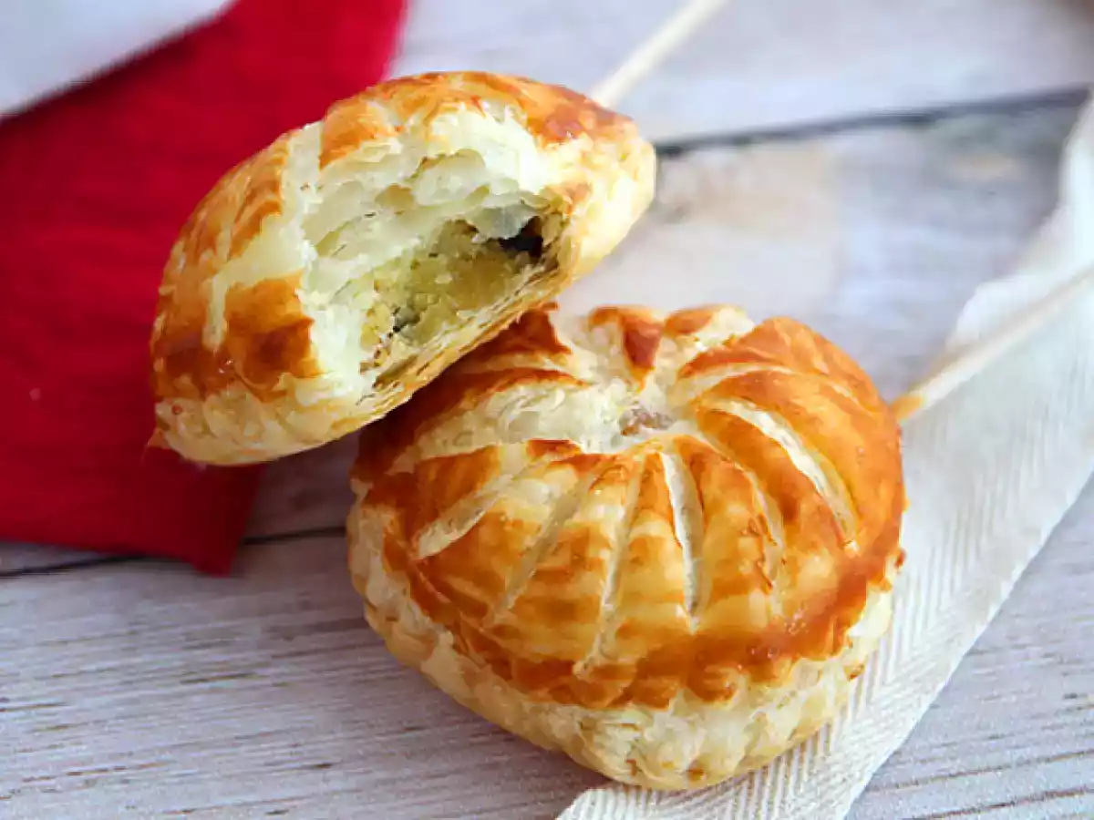 Mini galetter des rois med chokladbitar - foto 3