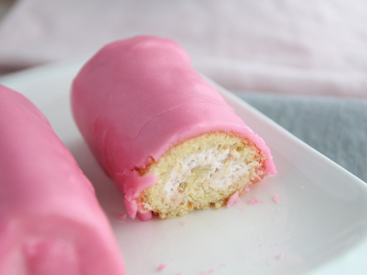 Mini rullar med jordgubbar, Rosa pantrar - foto 3