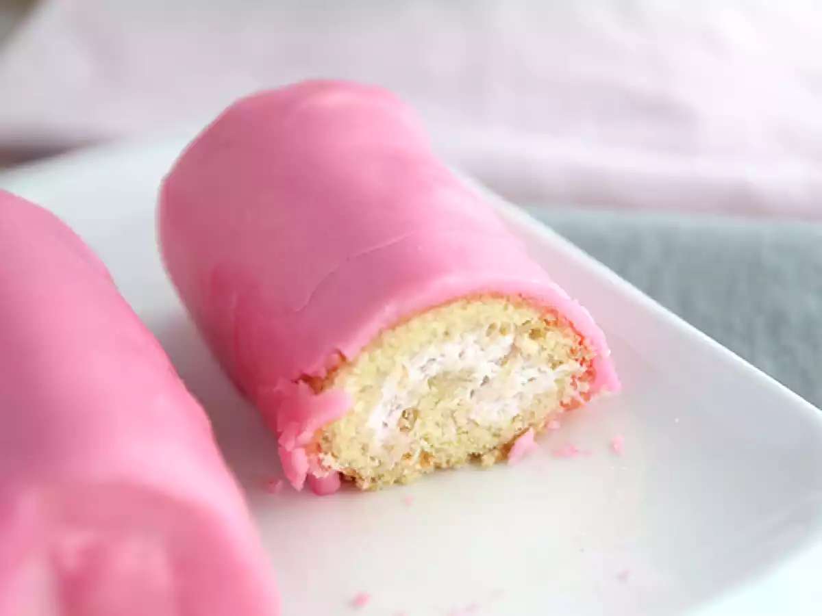 Mini rullar med jordgubbar, Rosa pantrar - foto 3