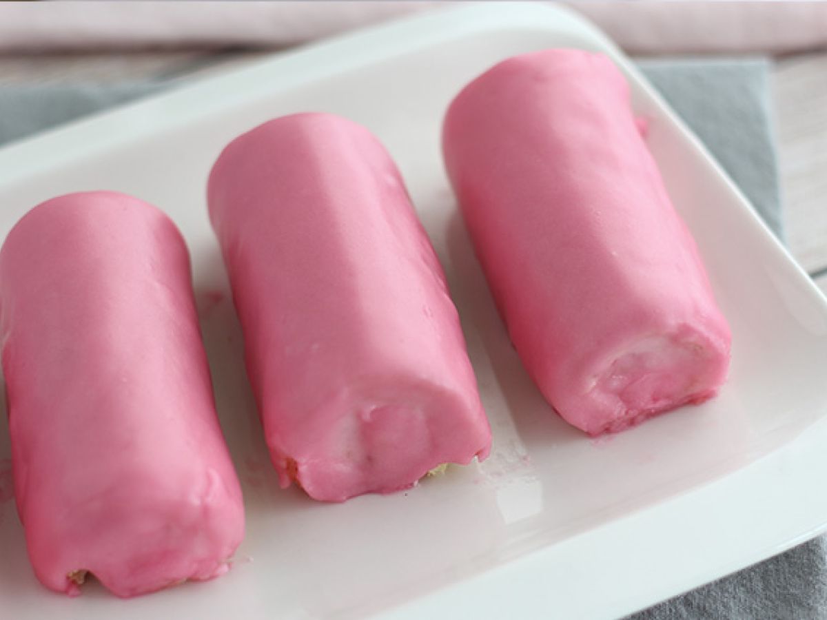 Mini rullar med jordgubbar, Rosa pantrar - foto 4