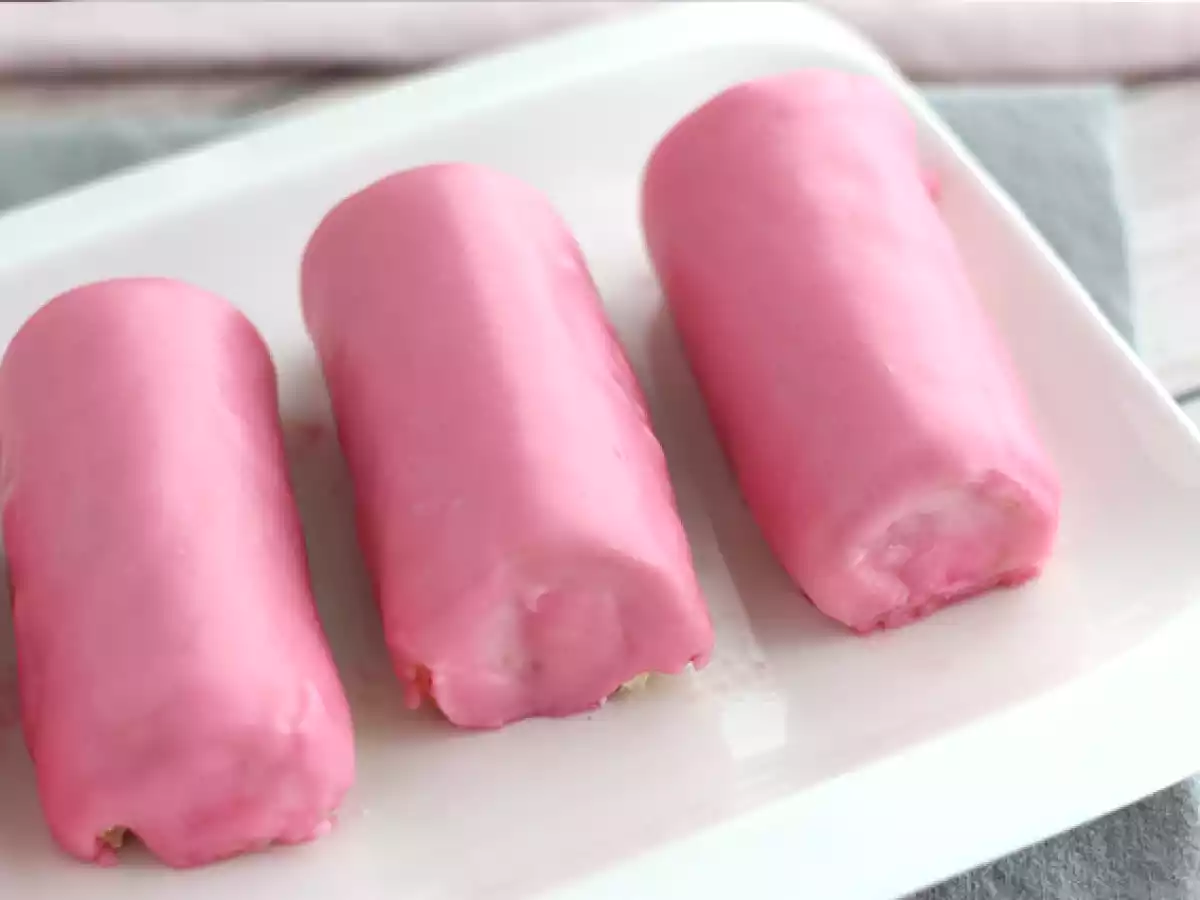 Mini rullar med jordgubbar, Rosa pantrar - foto 4