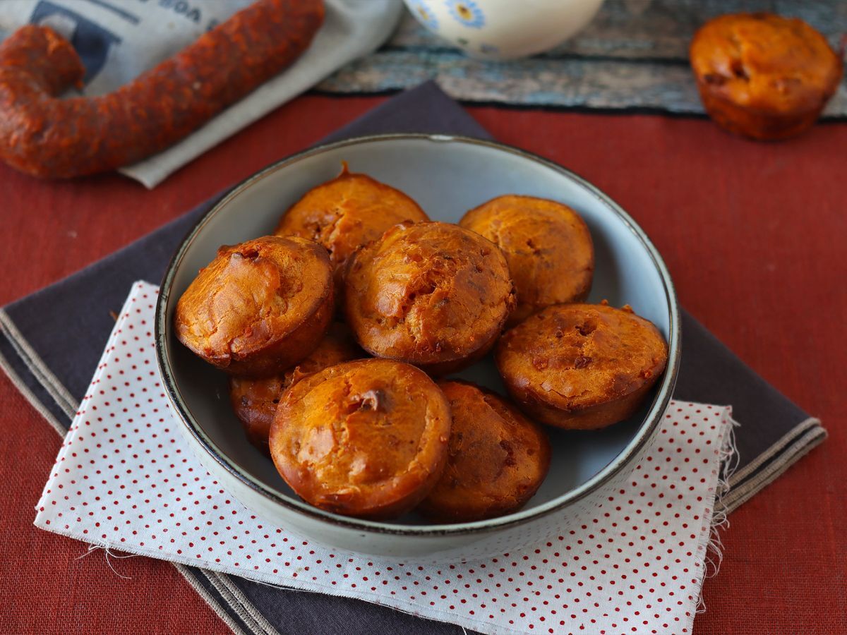 Mjuka och kryddiga chorizomuffins - foto 2
