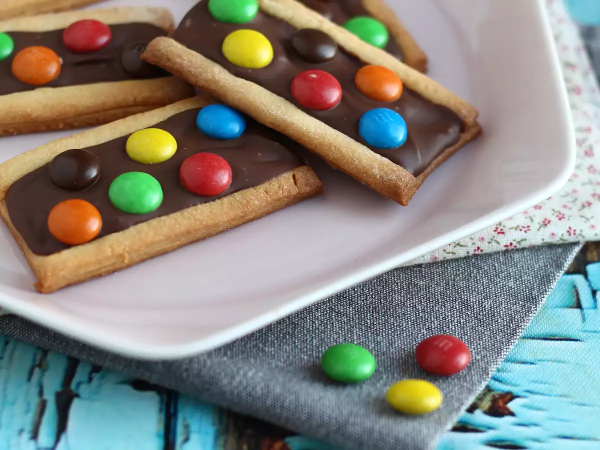 Mördegskakor med M&M's - foto 4
